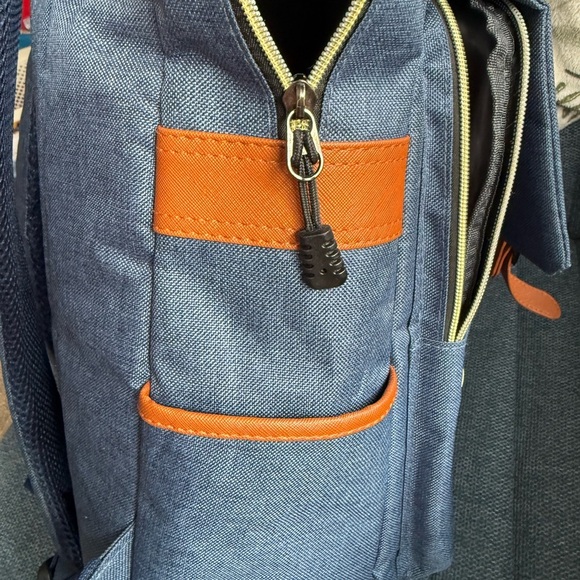 Blue and Brown Women's Baby Bag - Picture 5 of 9